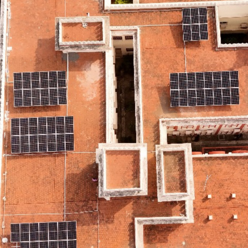 Chengam Court Building Solar Panels Installed by Navina Agency