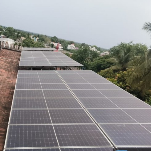 Kollamapalayam Rooftop Solar Panels Installed by Navina Agency