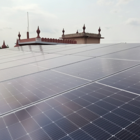 Namakkal Court Building Solar Panel Installation by Navina Agency