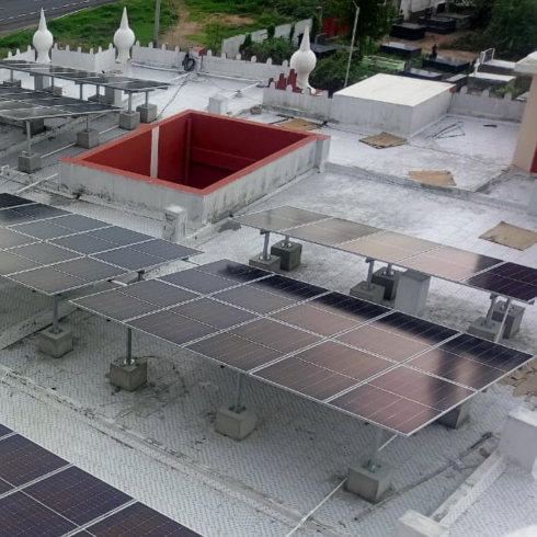 Paramathy Solar Panel Installation on Building by Navina Agency